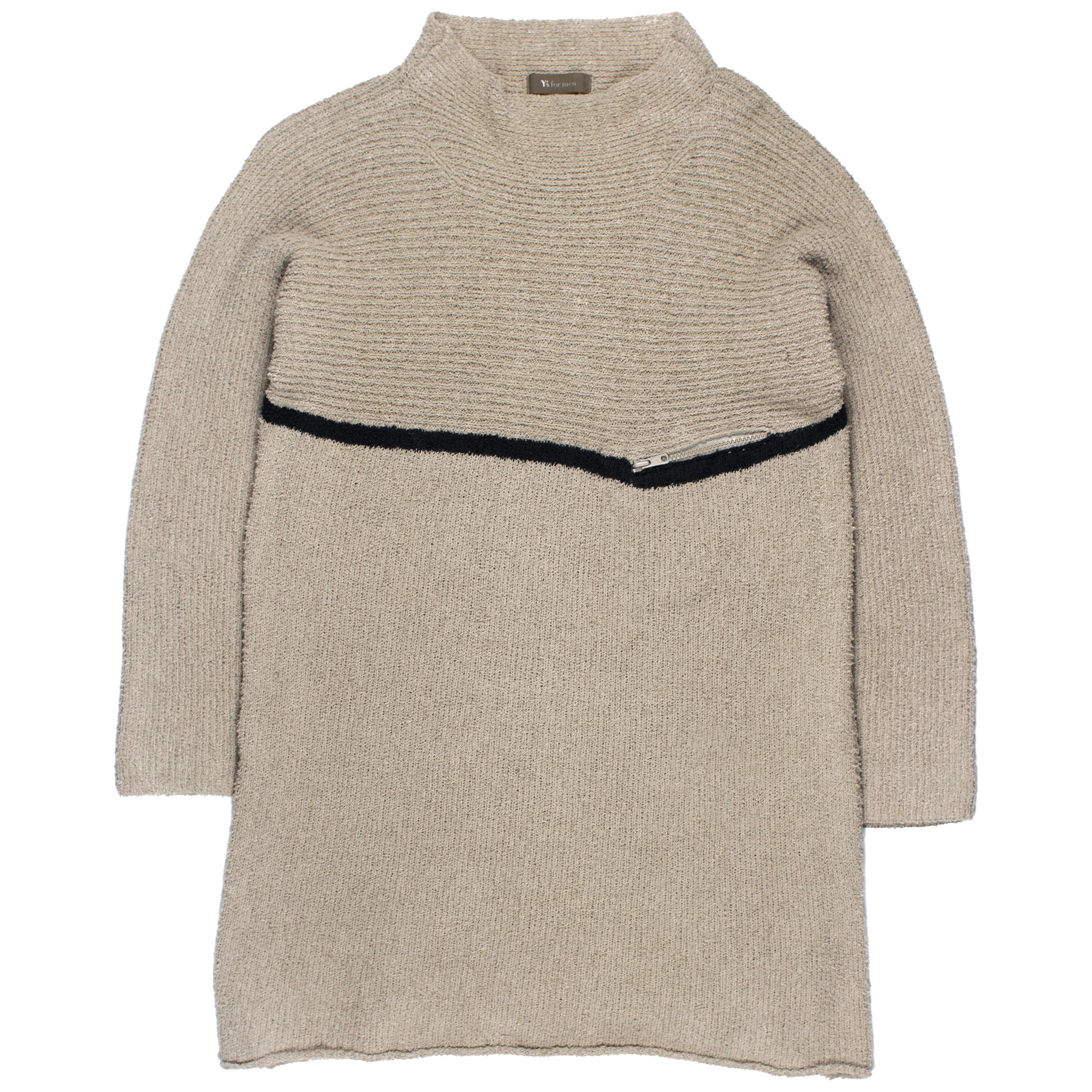 Yohji Yamamoto Y's for Men Striped Pocket Sweater