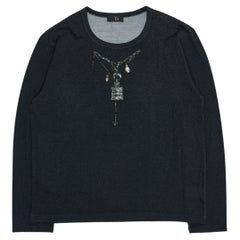 Yohji Yamamoto Y's for Men x Justin Reid AW2008 Swarovski Rosary Sweater