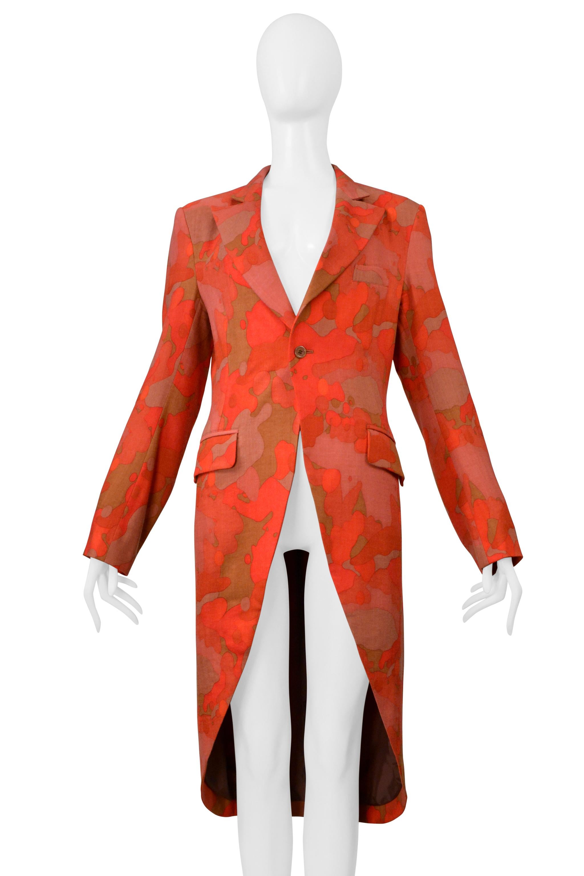 Yohji Yamamoto Y's Red Camo Blazer Jacket 2004-05 Pour femmes en vente