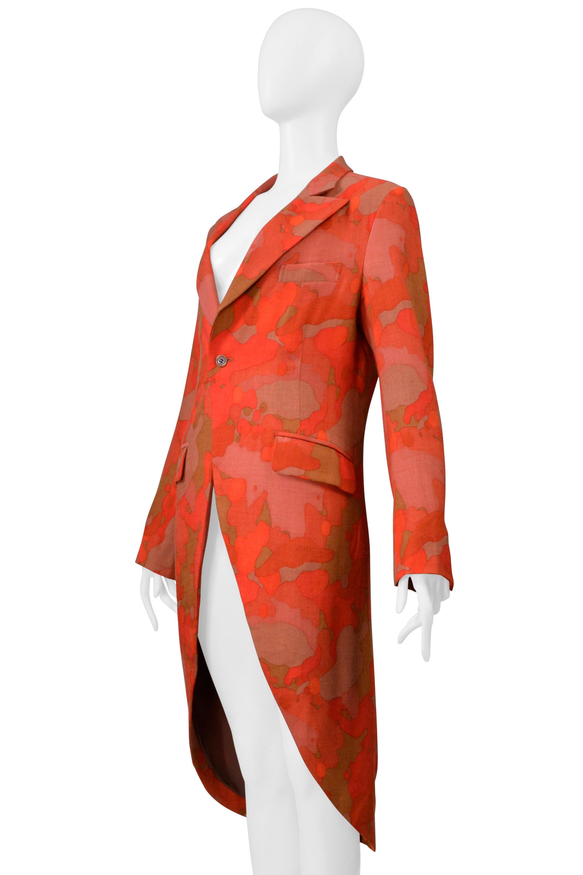 Yohji Yamamoto Y's Red Camo Blazer Jacket 2004-05 en vente 1