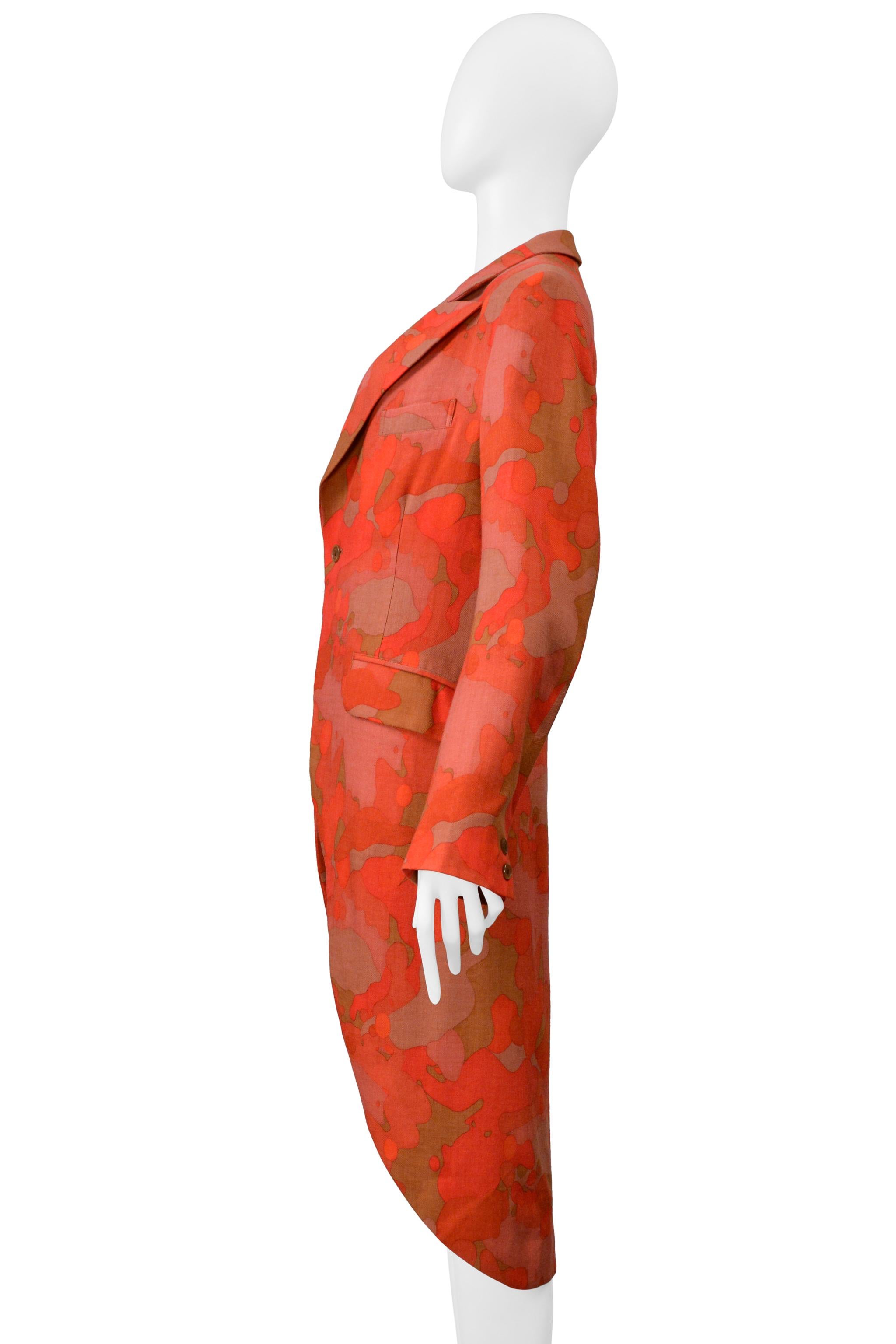 Yohji Yamamoto Y's Red Camo Blazer Jacket 2004-05 en vente 2