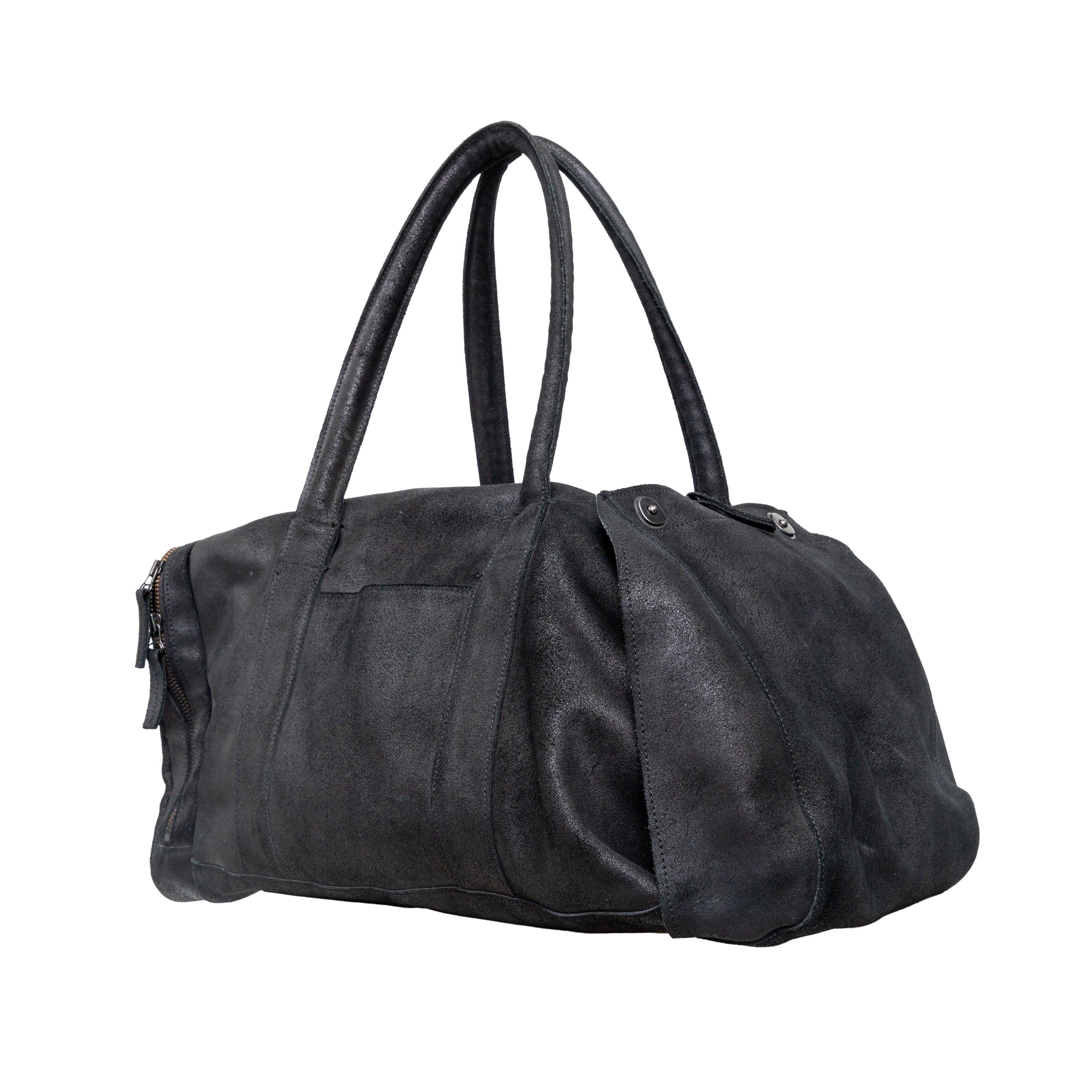 Black Yohji Yamamoto Y's Two-way Travel Bag - '00s