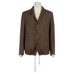Yohji Yamamoto Y's Yohji Yamamoto Brown Herringbone Utility Jacket Size L