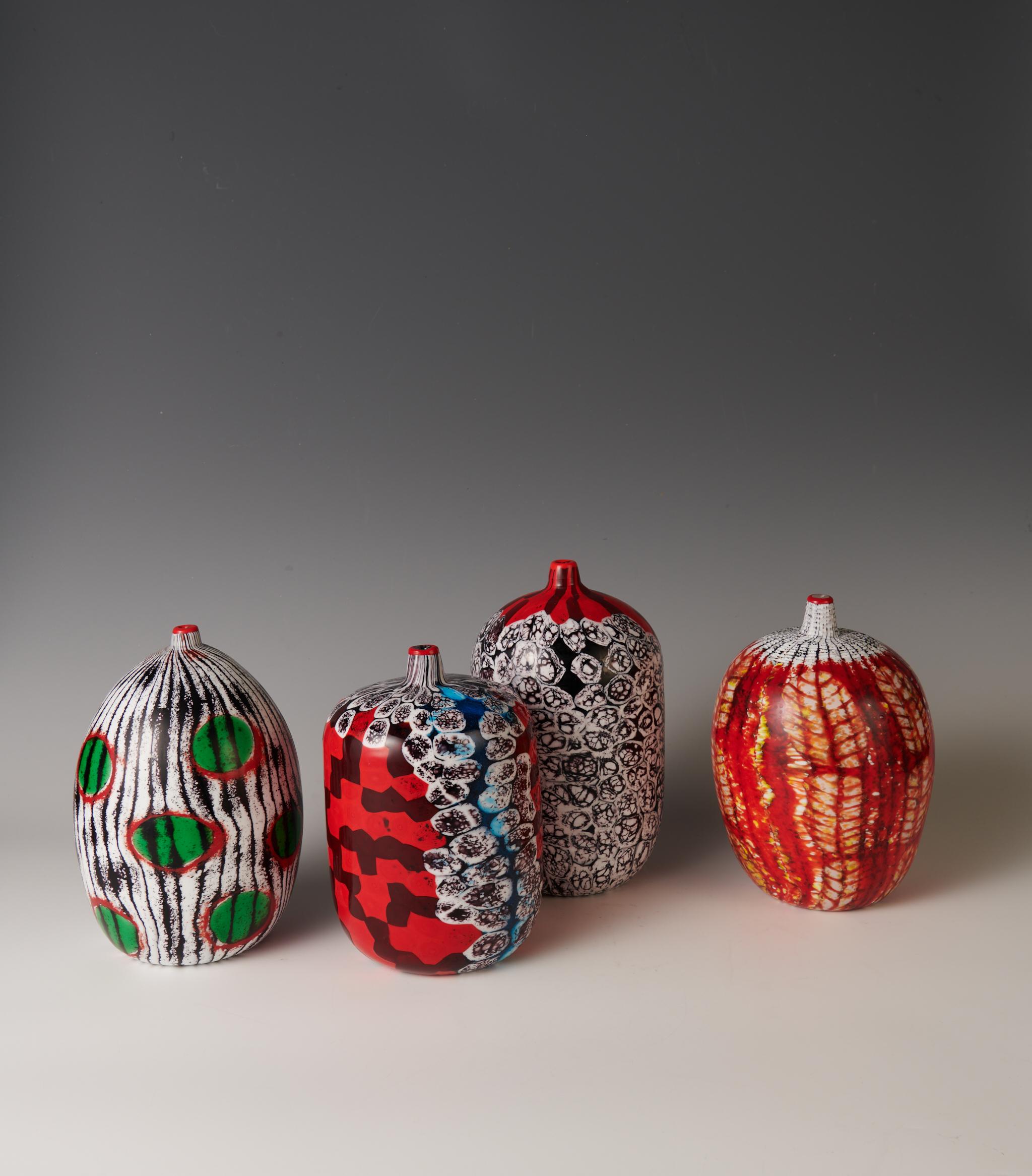 Yoichi Ohira. A unique 'Finestre Rosse' vase, 2001 For Sale 3