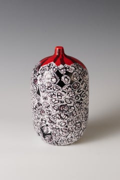 Yoichi Ohira. A unique 'Finestre Rosse' vase, 2001