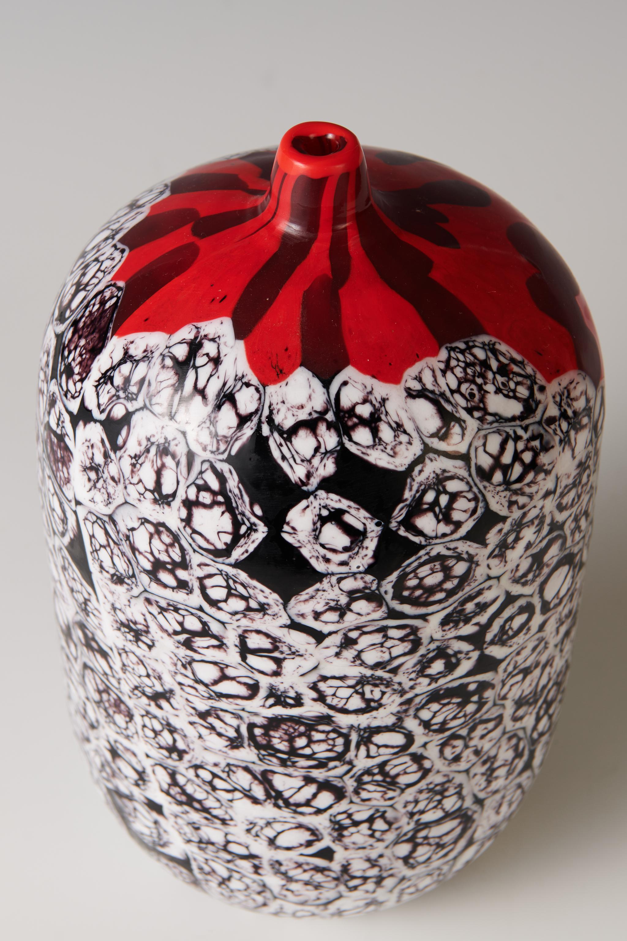 Yoichi Ohira. A unique 'Finestre Rosse' vase, 2001 For Sale 2