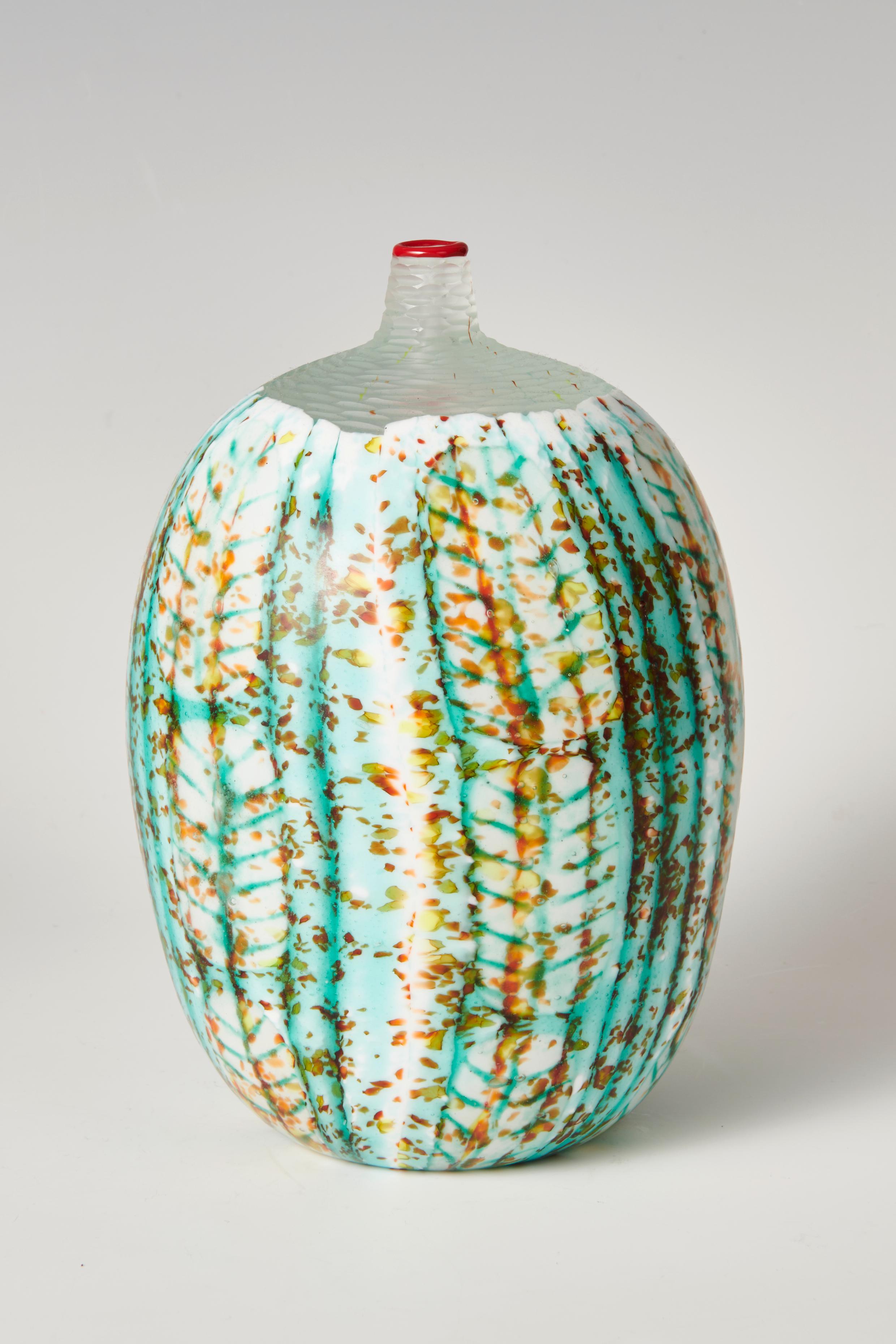 A unique vase, 2000 by Yoichi Ohira

Italy, 2000
hand-blown glass canes with powder and grain inserts

Excellent condition

This unique work was executed by Maestro Livio Serena and Maestro Giacomo Barbini. Etched signature, date and number to