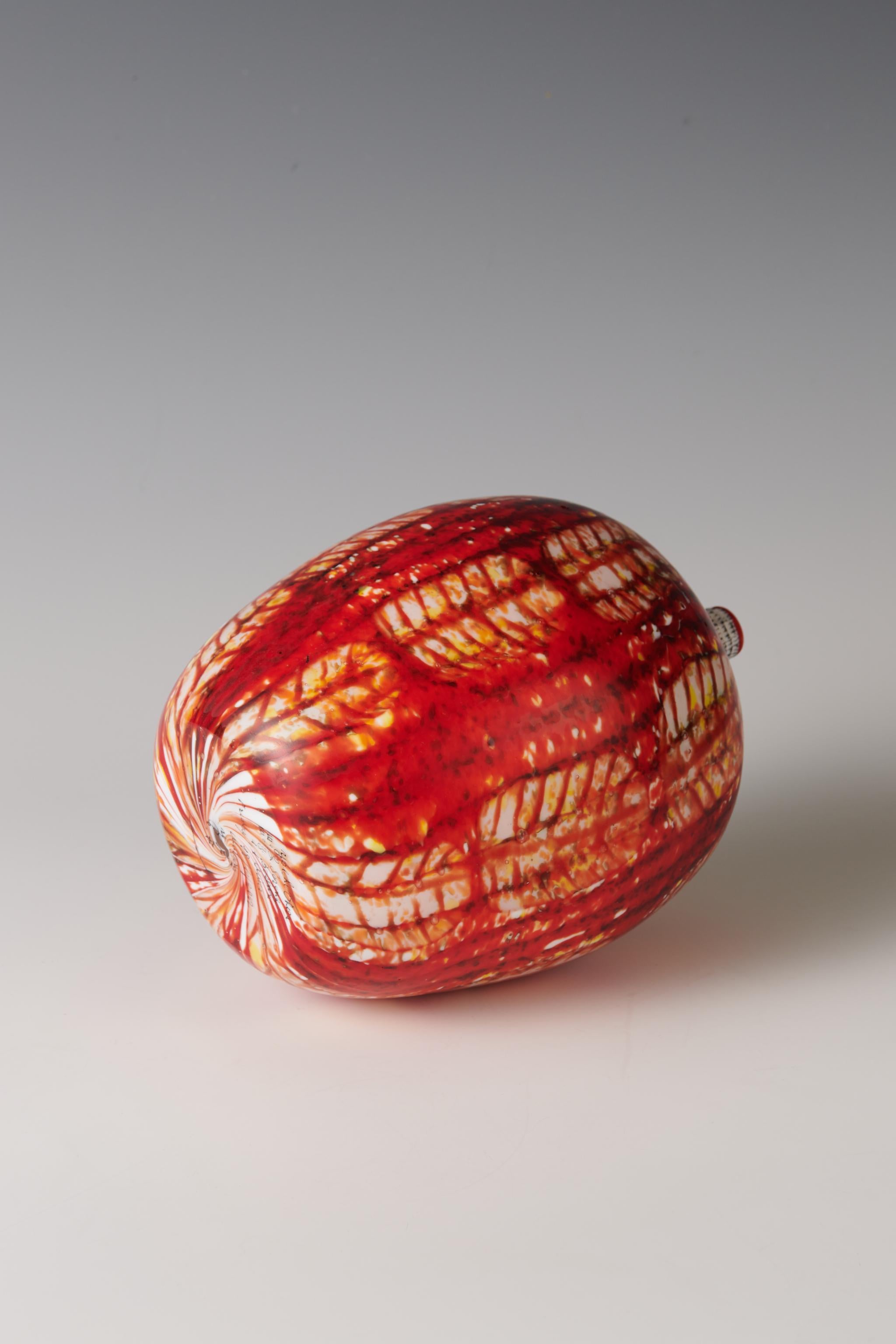 Fatto a mano Yoichi Ohira (nato nel 1946) Un vaso unico 'Colata di Lava', 2002 in vendita