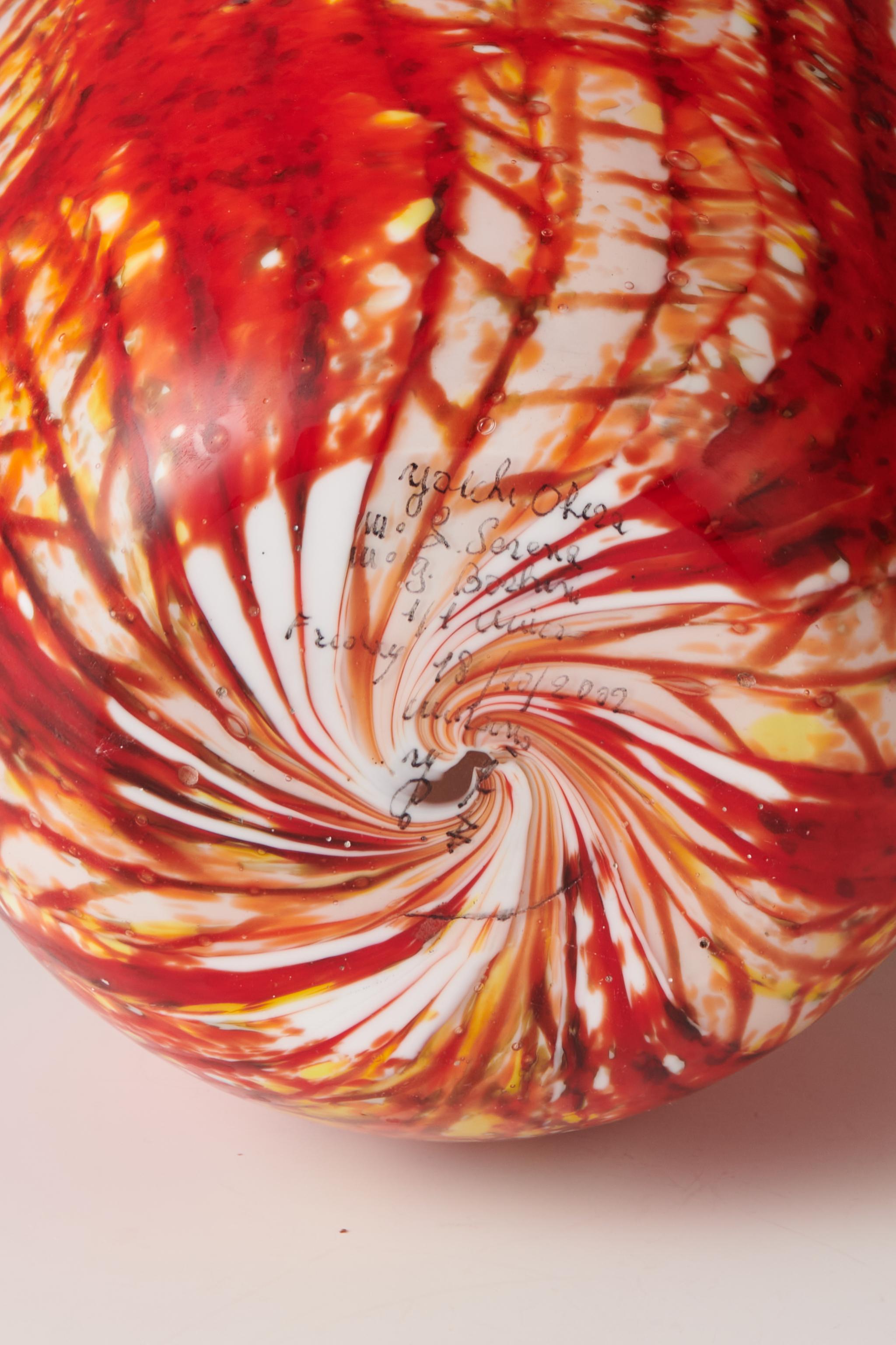 Yoichi Ohira (nato nel 1946) Un vaso unico 'Colata di Lava', 2002 In condizioni ottime in vendita a Zurich, CH