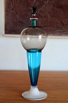 Jarrón de cristal de Murano Yoichi Ohira para Vetreria De Majo 1988