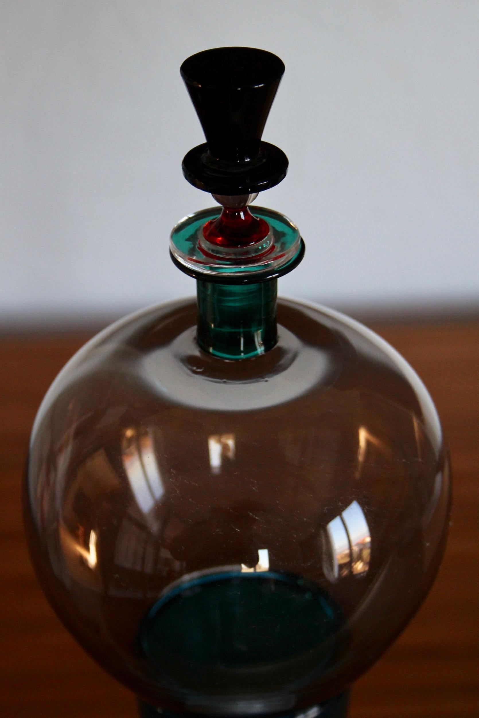 italien Yoichi Ohira Vase en verre de Murano pour Vetreria De Majo 1988