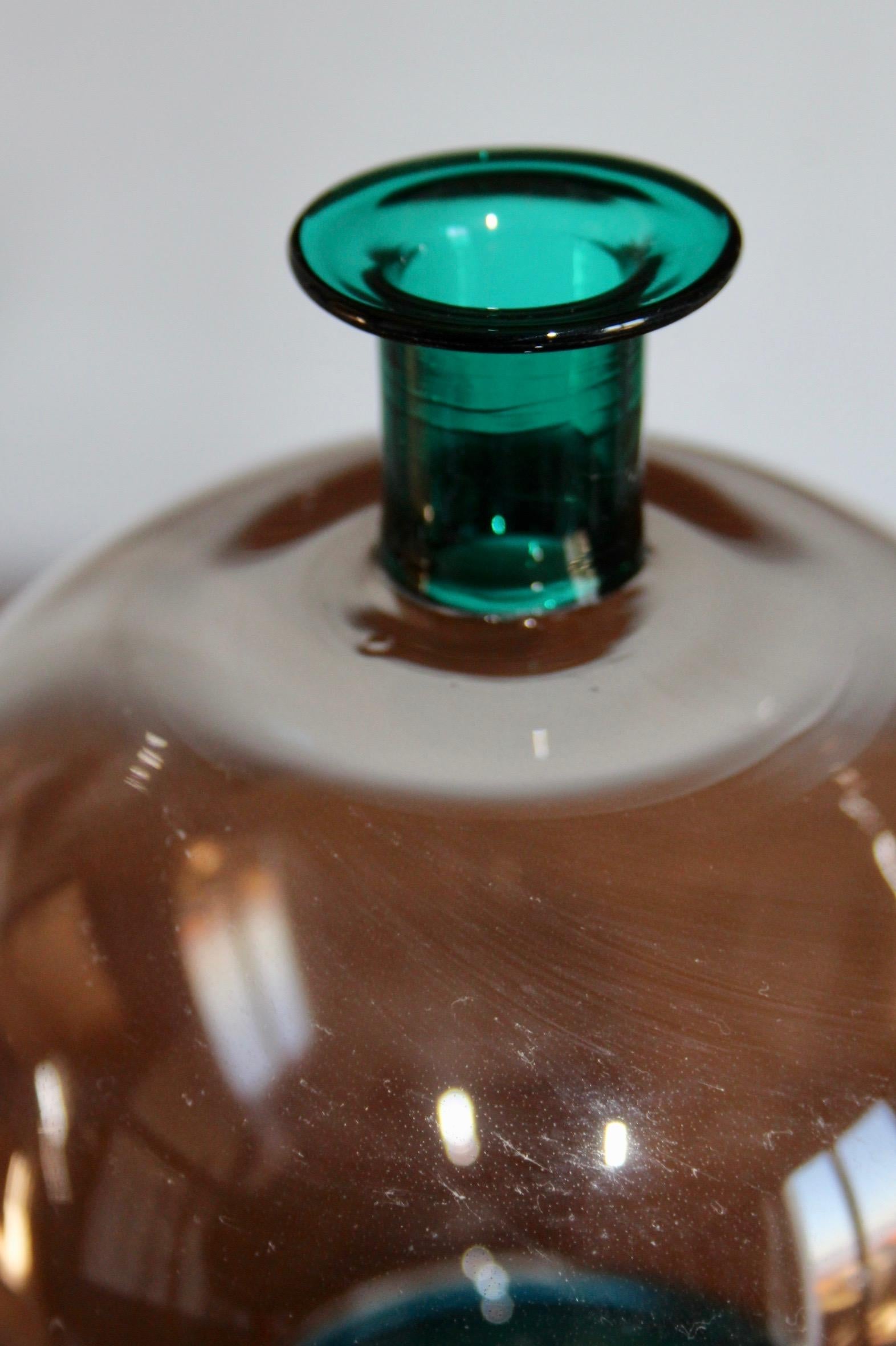 Fin du 20e siècle Yoichi Ohira Vase en verre de Murano pour Vetreria De Majo 1988