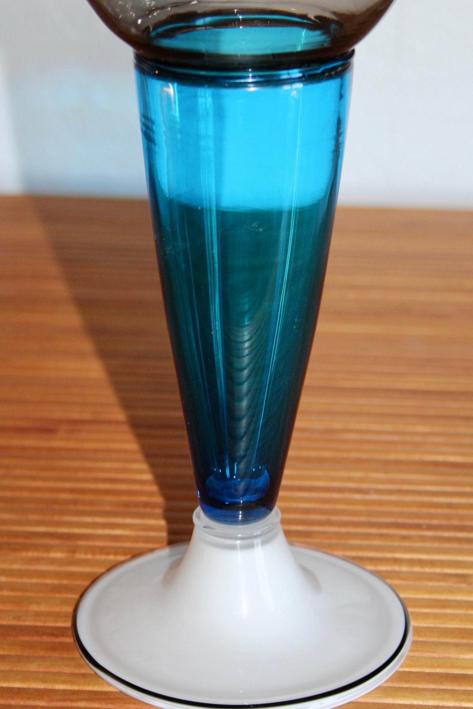 Yoichi Ohira Vase en verre de Murano pour Vetreria De Majo 1988 2