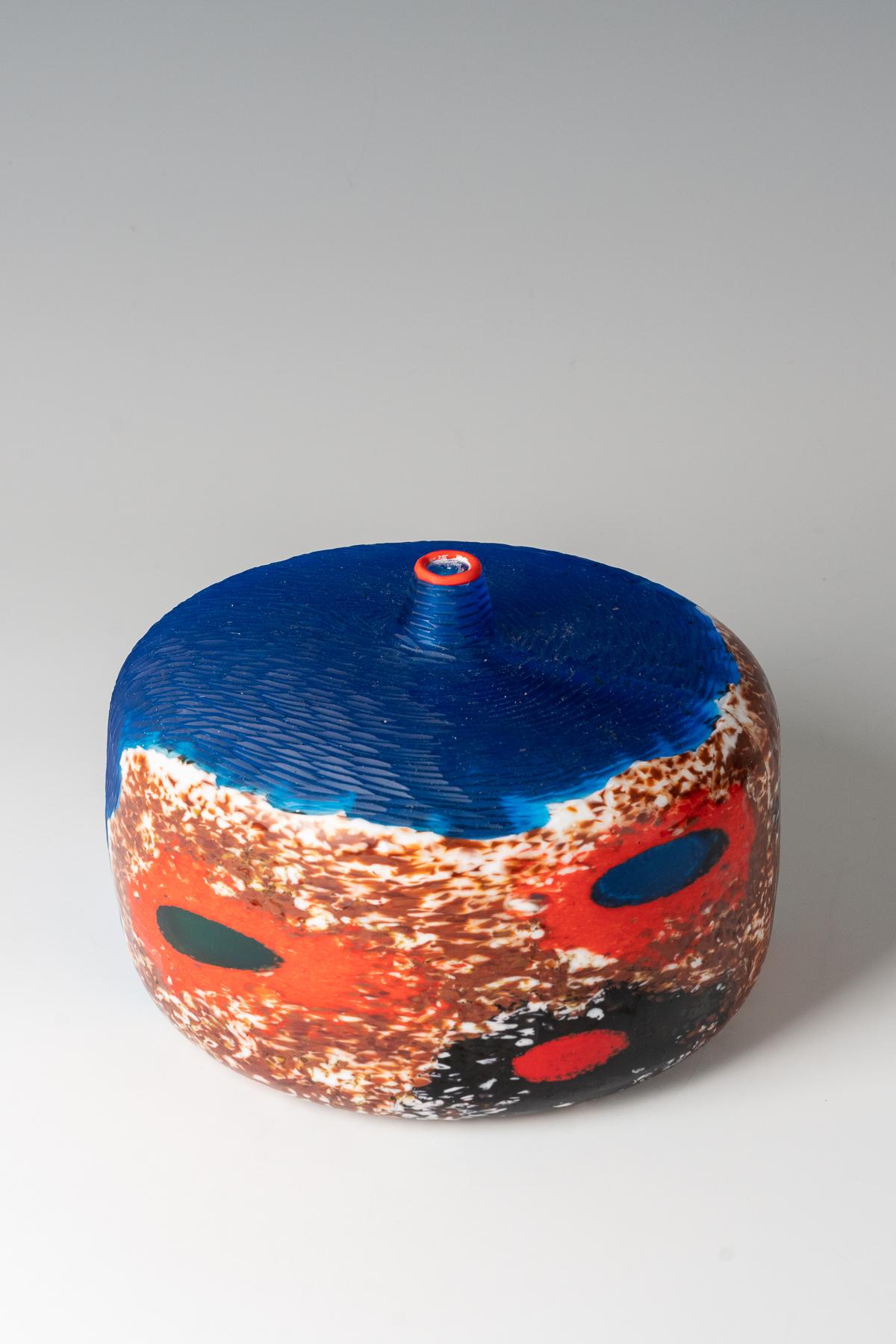 Italiano Vaso unico 'Colata di Lava' di Yoichi Ohira, 2002 in vendita