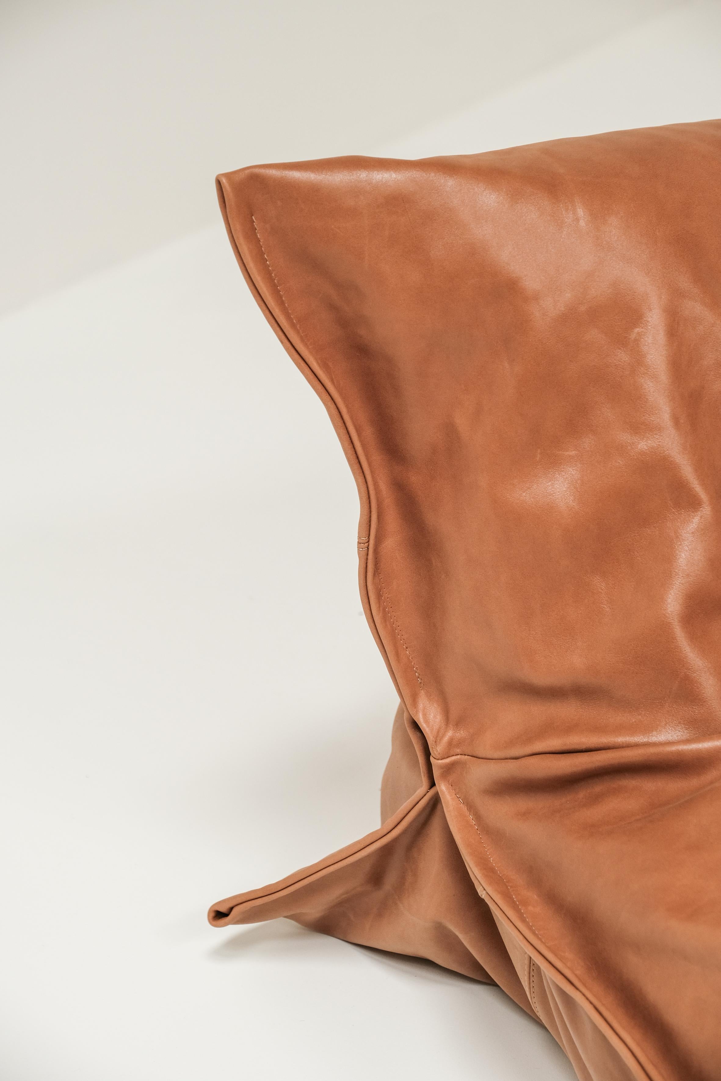 20th Century Yoko 3 seater in cognac leather designed by Michel Ducaroy for Ligne Roset