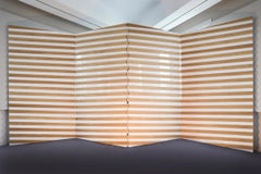 Yoko Folding Screen in Natural Solid Oak