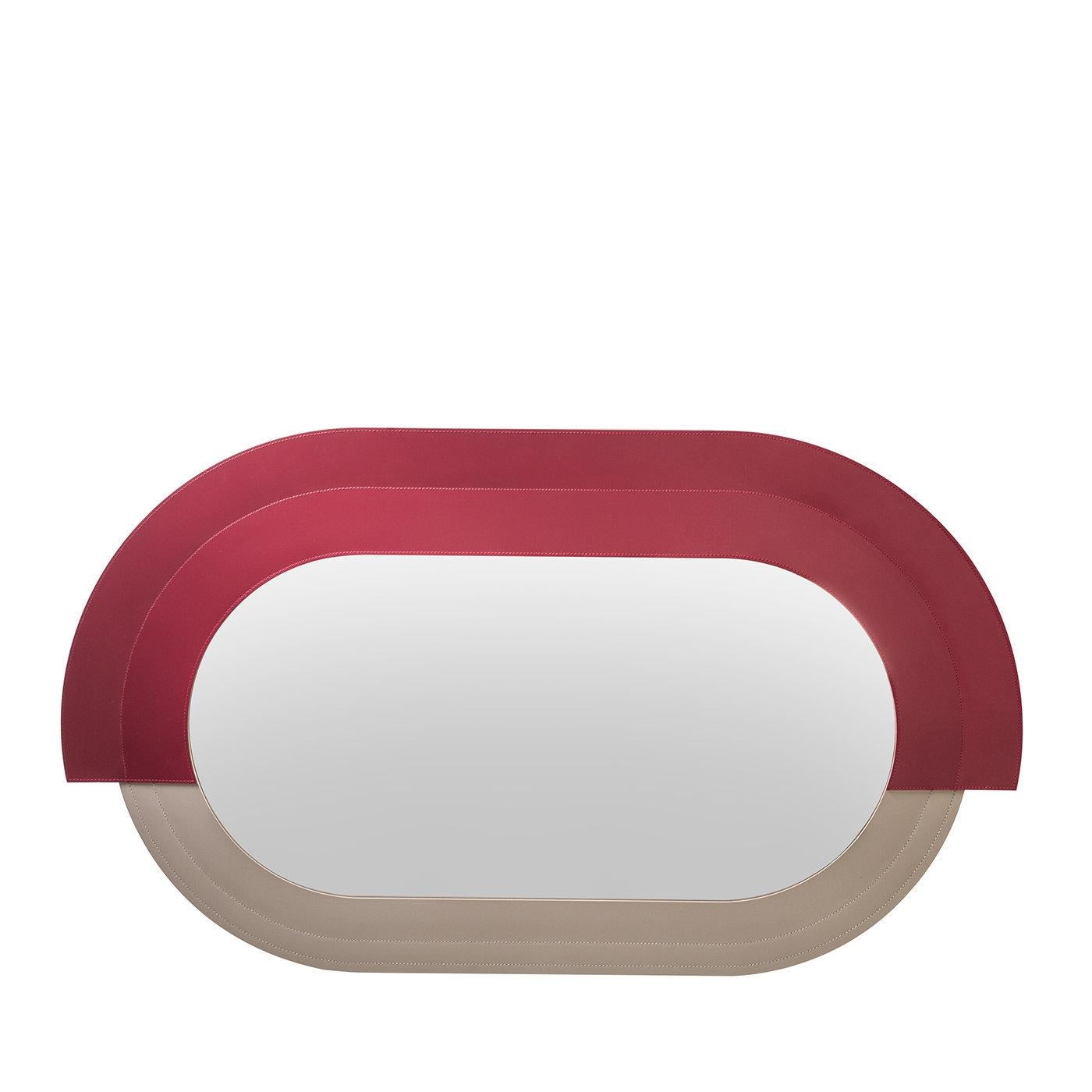 Contemporary Yoko Horizontal Medium-Sized Pill Mirror by Rudi For Sale