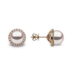 Orecchini Yoko London in oro rosa 18 ct. con sole e mare del Sud