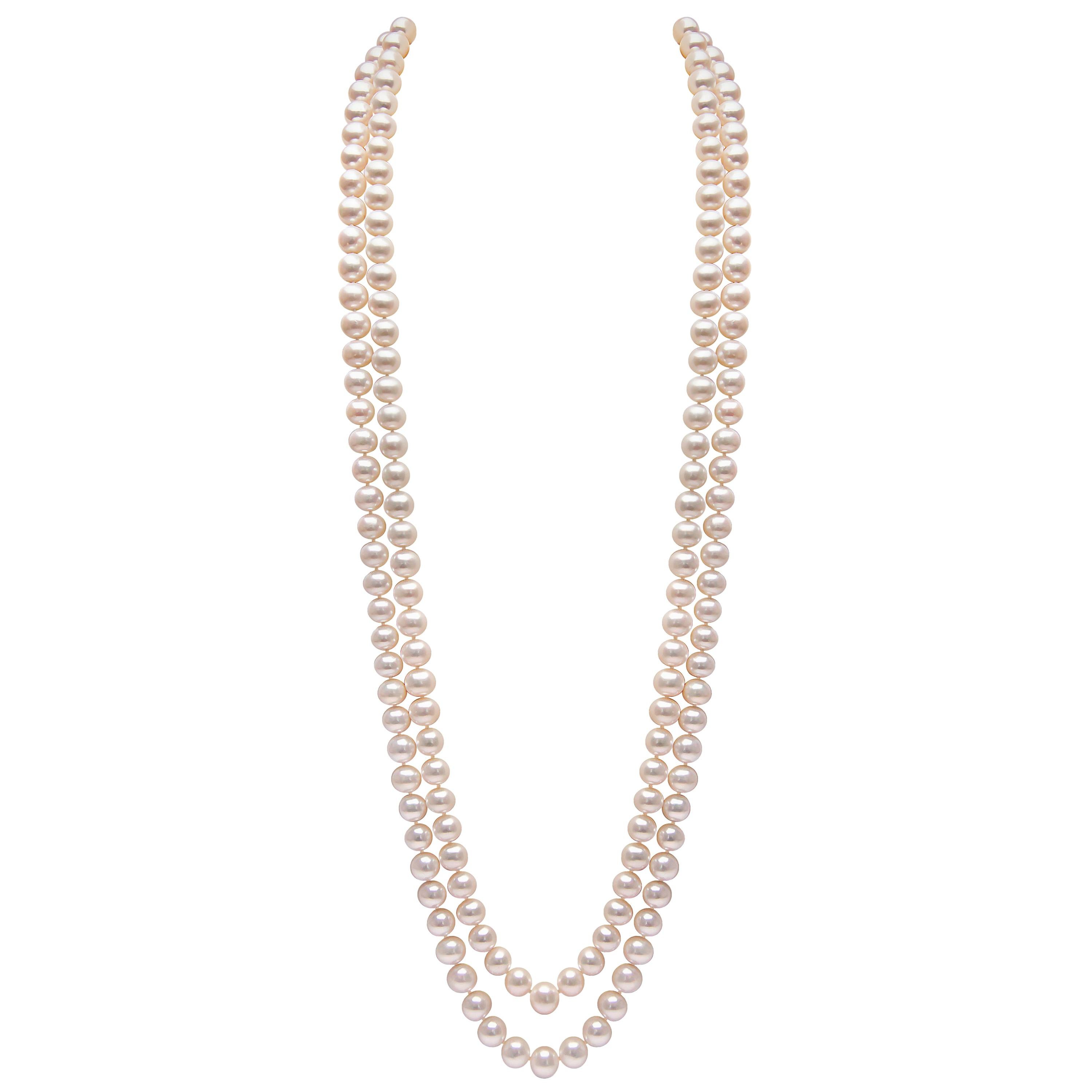 Yoko London Freshwater Pearl Rope Necklace For Sale