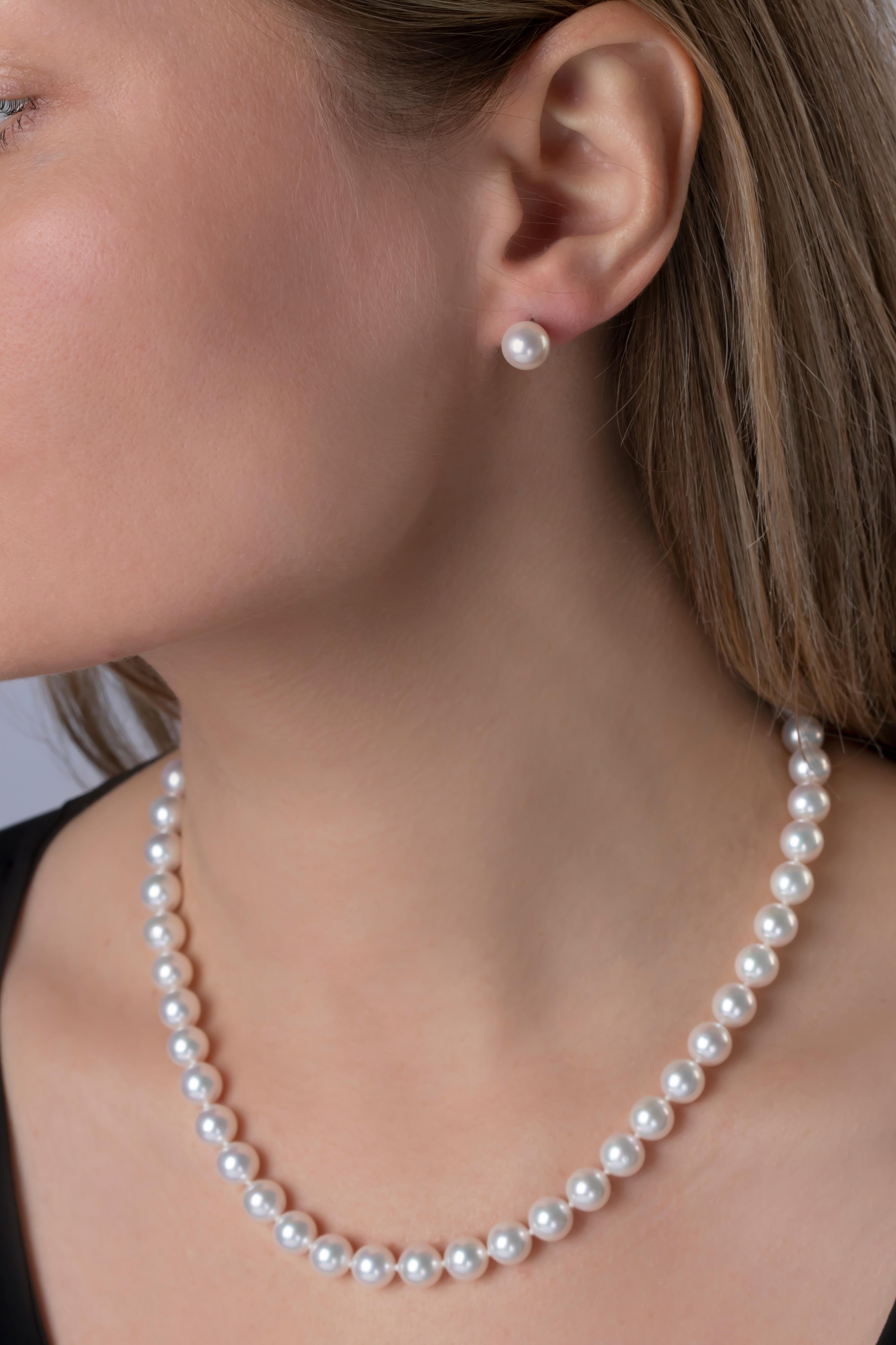 9mm pearl earrings