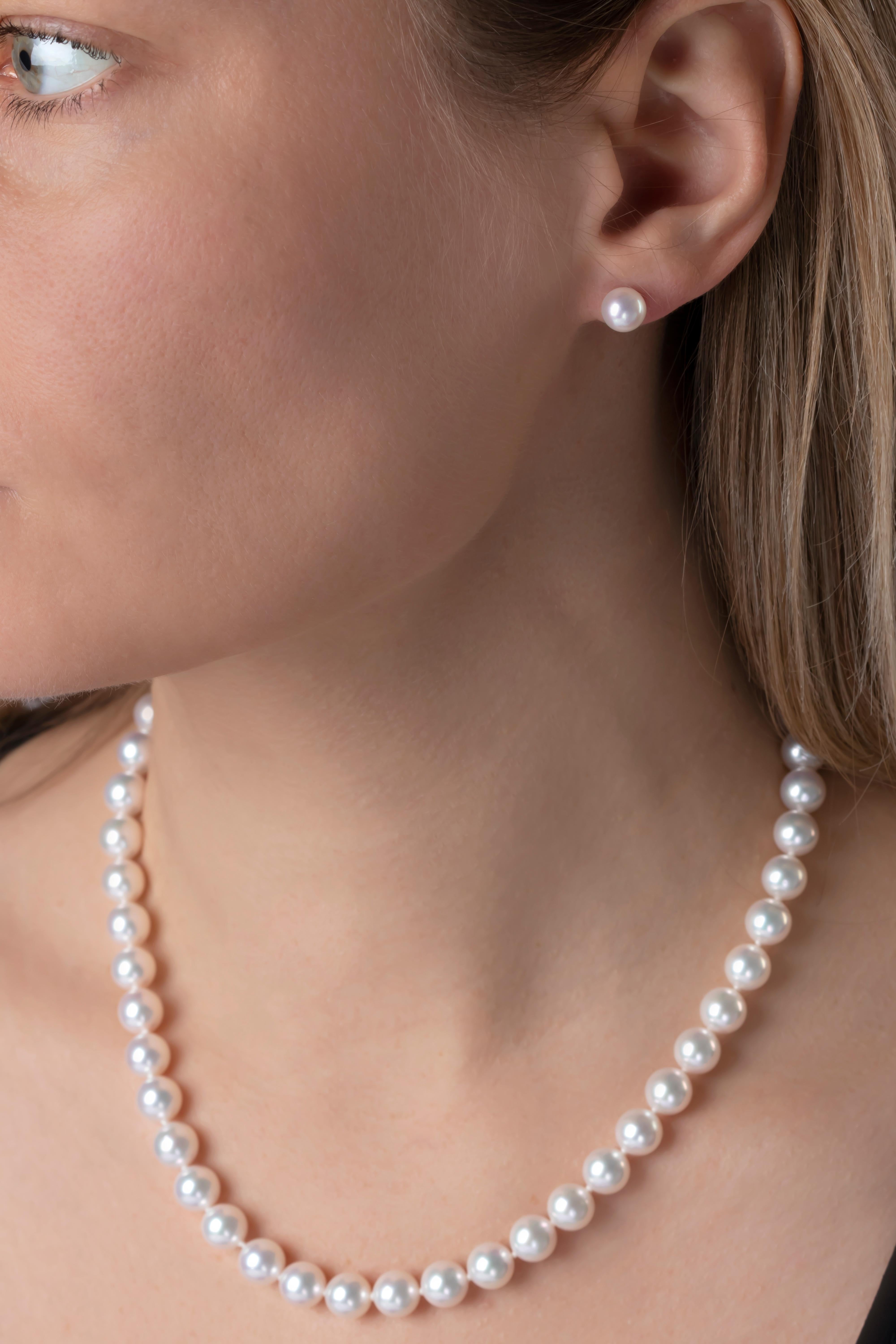 6-6.5 mm pearl earrings
