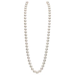 Yoko London Large South Sea Pearl Long Necklace in 18 Karat White Gold
