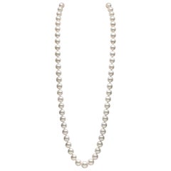 Yoko London - Collana lunga con perle grandi dei mari del sud in oro bianco 18 carati