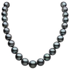 Yoko London Large Tahitian Pearl Necklace in 18 Karat White Gold