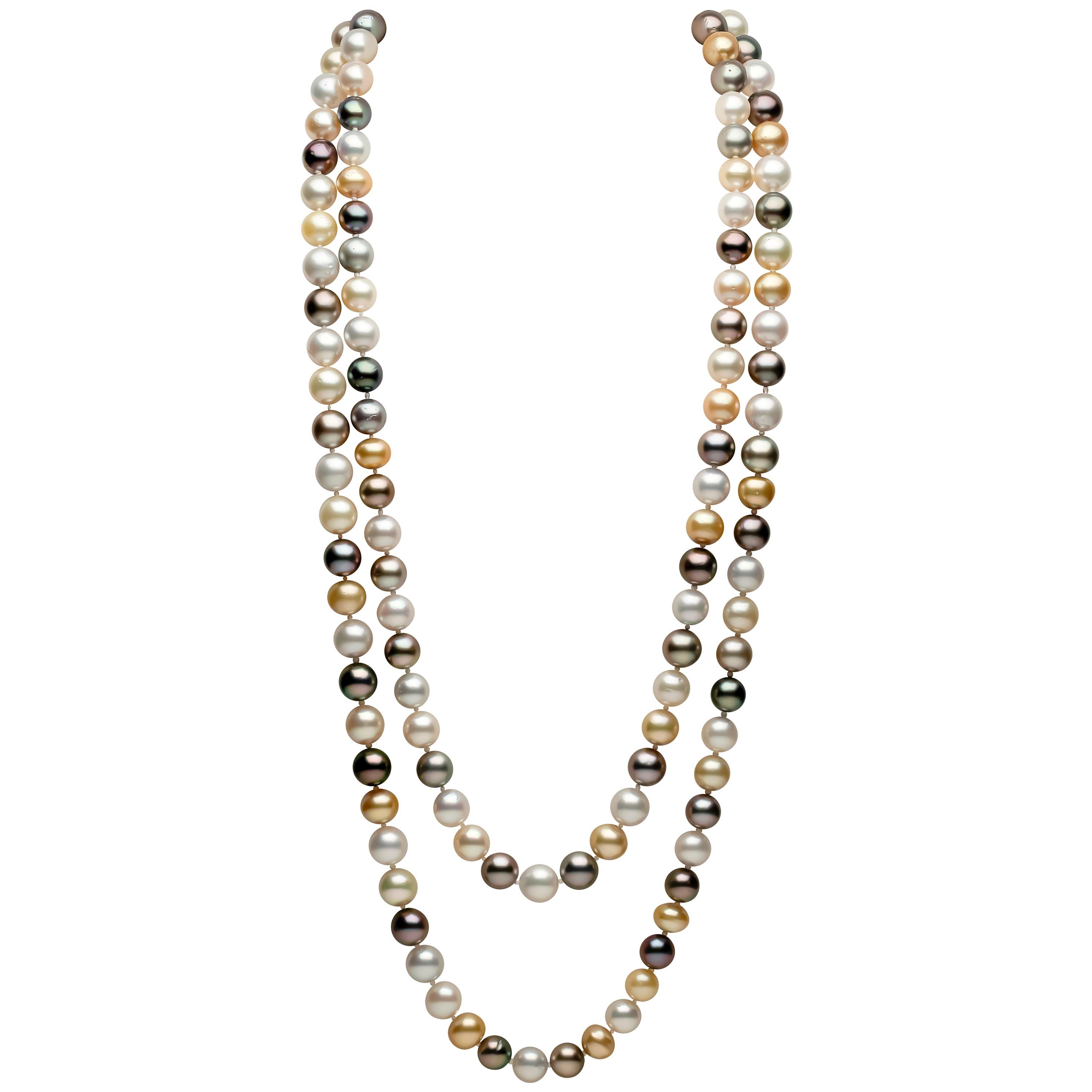 Long Baroque Pearl Necklace For Sale at 1stDibs