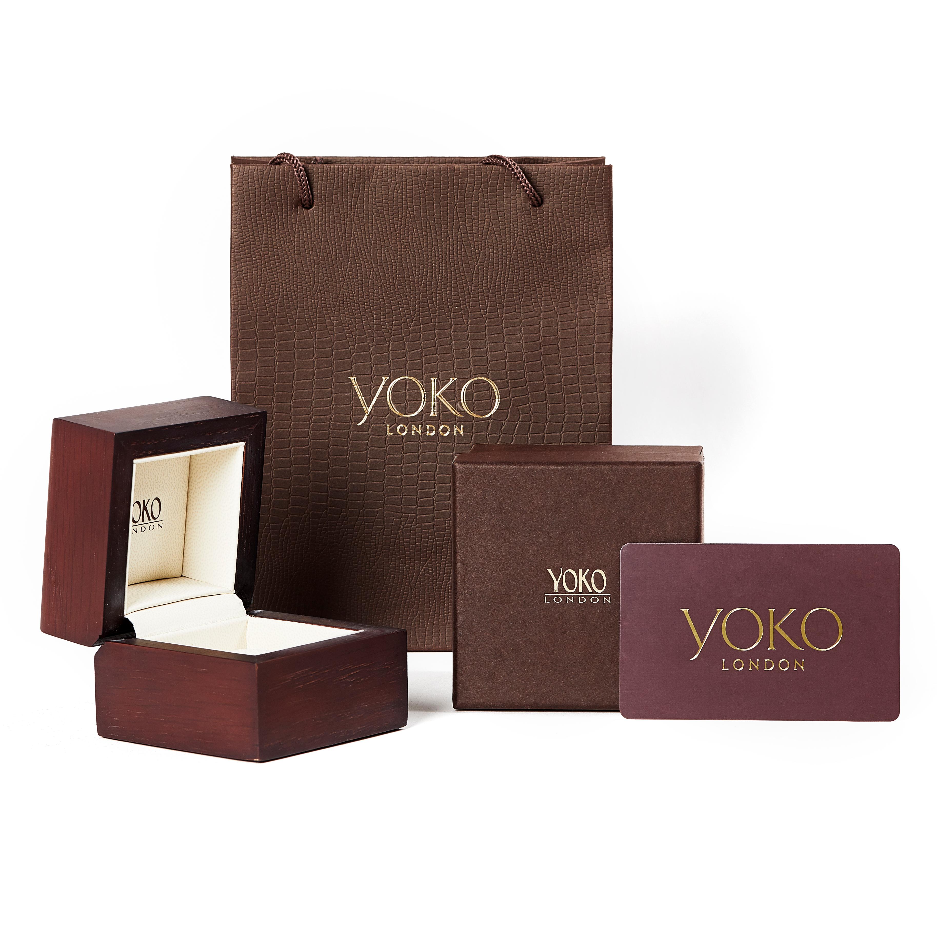 Yoko London: 18 Karat Weißgold Perlen- und Diamant-Tropfen-Ohrringe (Brillantschliff) im Angebot