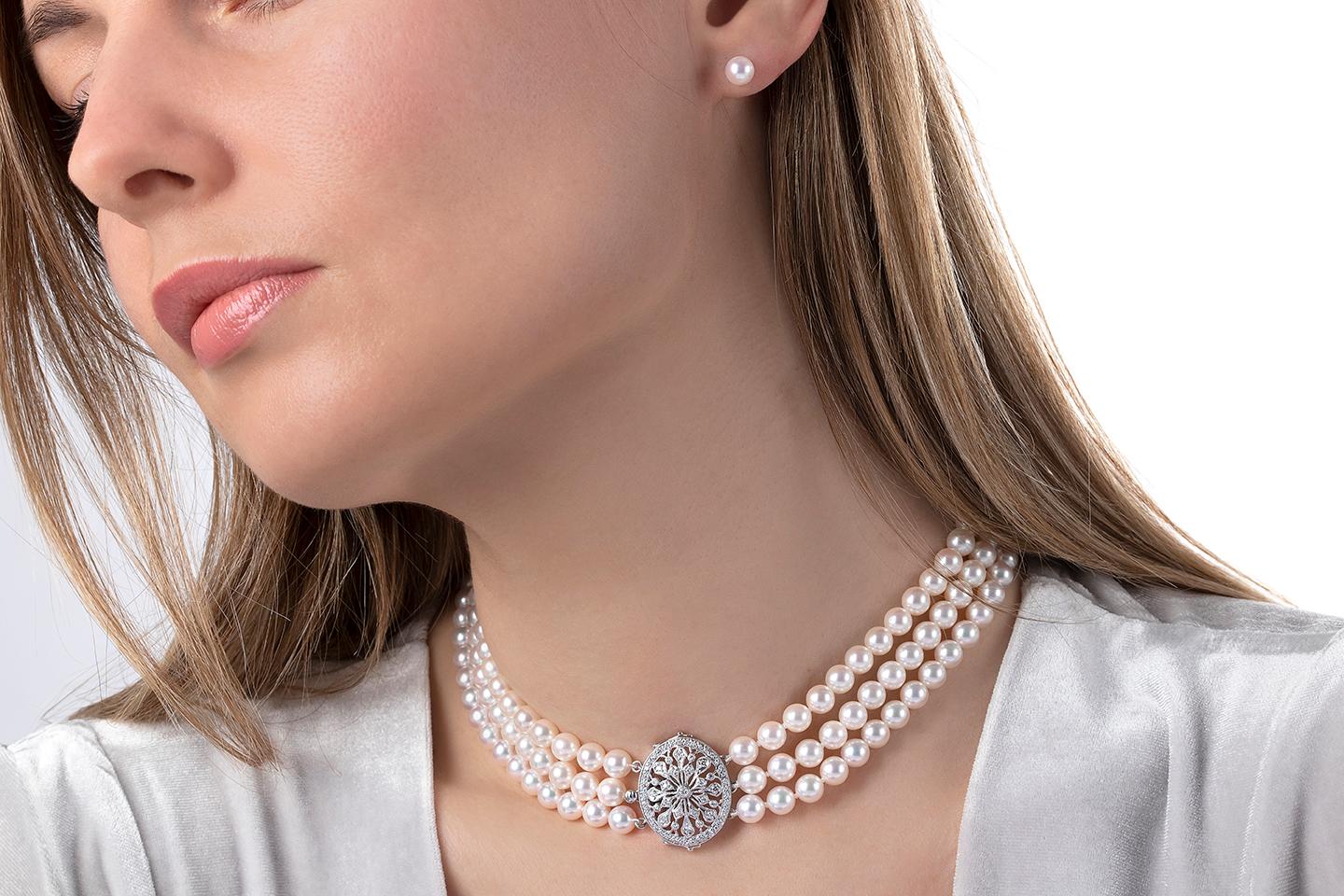 akoya pearl choker necklace