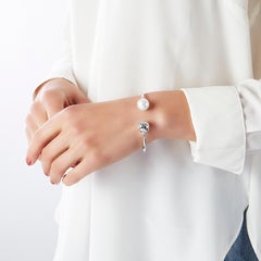 Yoko London South Sea Pearl and Diamond Bracelet in 18K White Gold