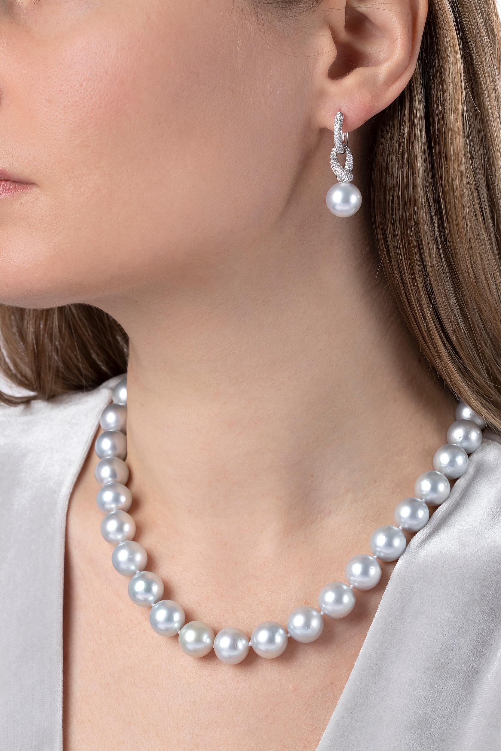south sea pearl hoop earrings
