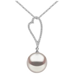 Collana con perle dei mari del sud e diamanti di Yoko London in oro bianco 18 carati
