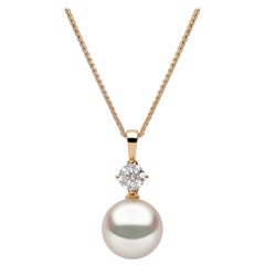 Yoko London South Sea Pearl and Diamond Pendant in 18 Karat Yellow Gold