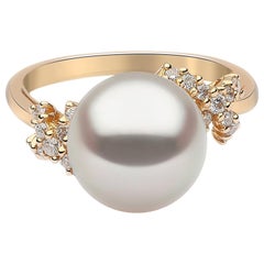 Yoko London South Sea Pearl and Diamond Ring in 18 Karat Yellow Gold