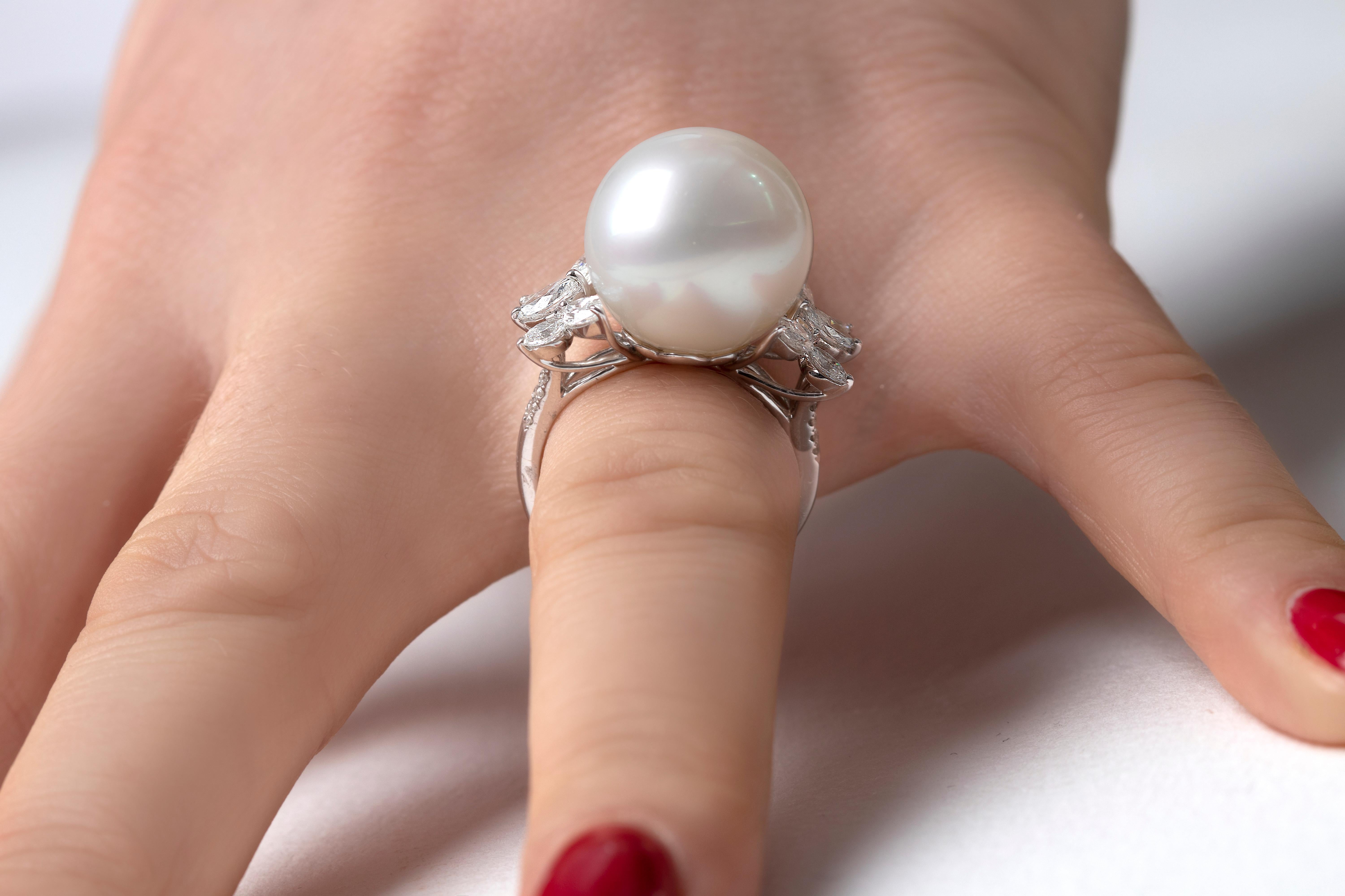 pearl marquise ring