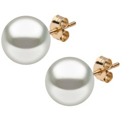 Yoko London South Sea Pearl Stud Earrings in 18 Karat Yellow Gold