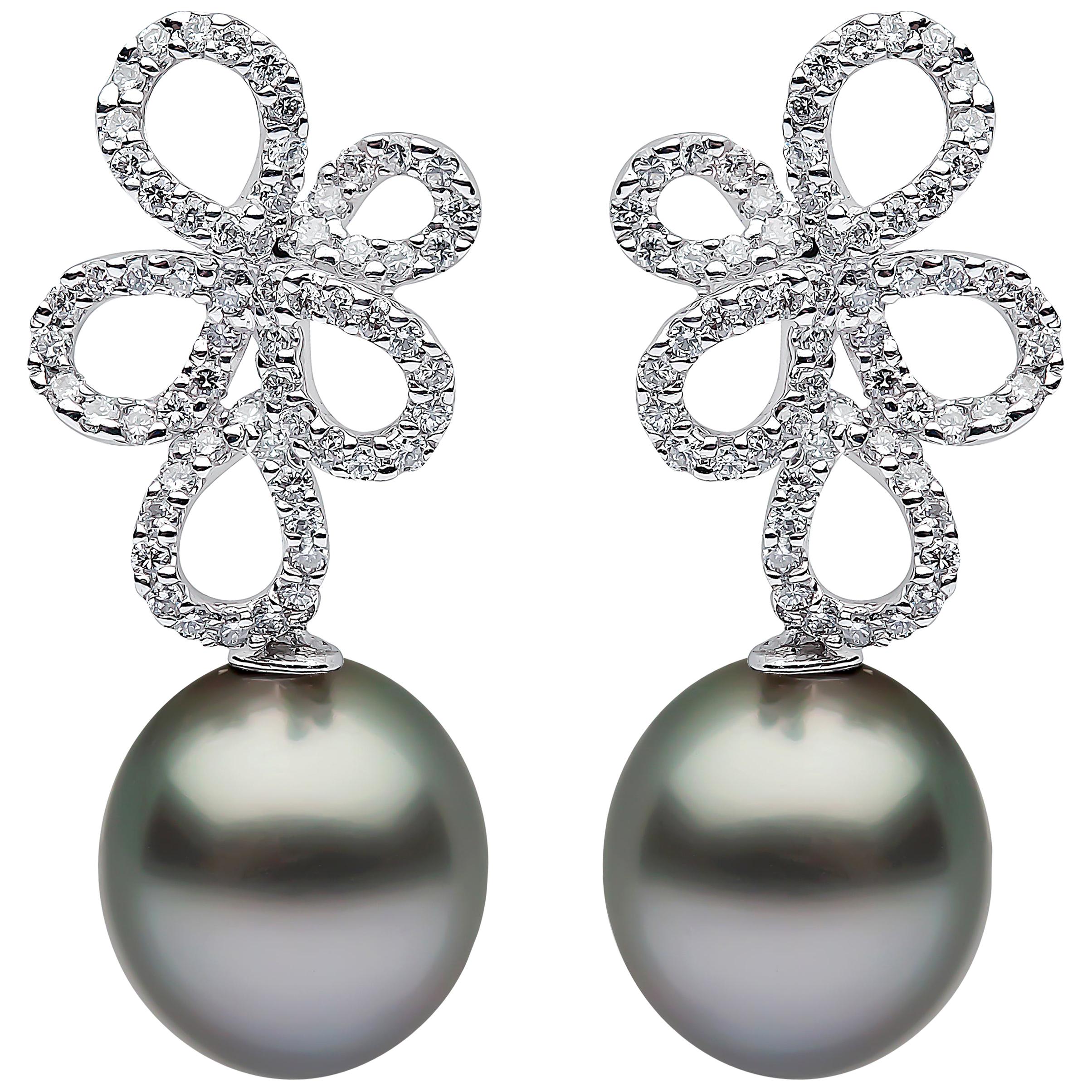 Antique Black Pearl Earrings 143 For Sale at 1stdibs