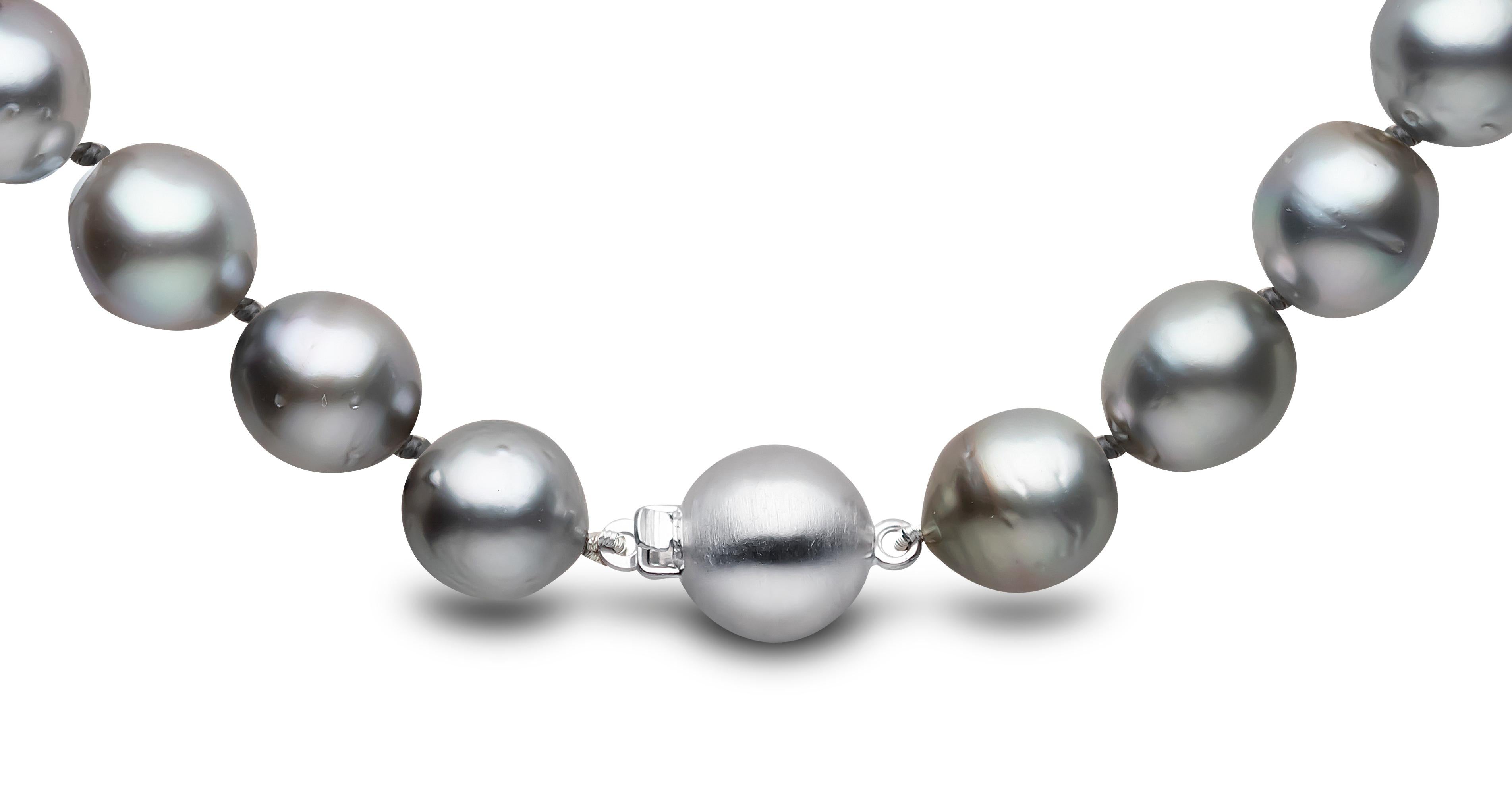 Contemporary Yoko London Tahitian Pearl Classic Necklace in 18K White Gold