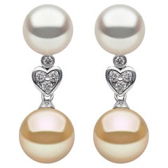 YOKO London Valentines Collection - 18ct White Gold South Sea Earrings