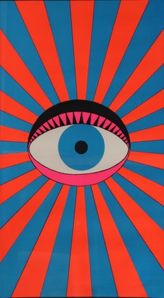 Word Image, Framed Screenprint by Yokoo Tadanori, 1968