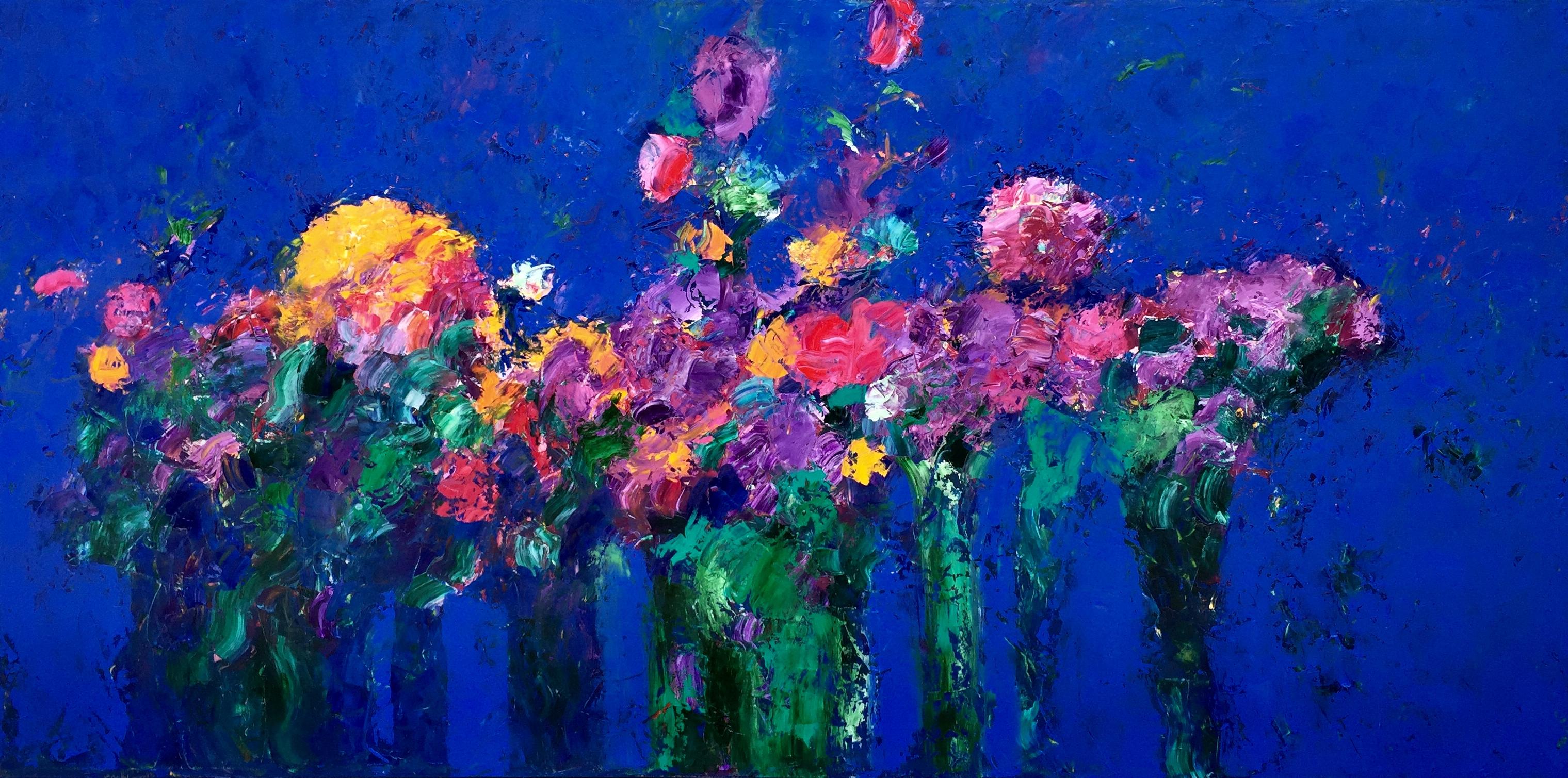 Bouquet of Flowers, 80x135 cm, oil on canvas