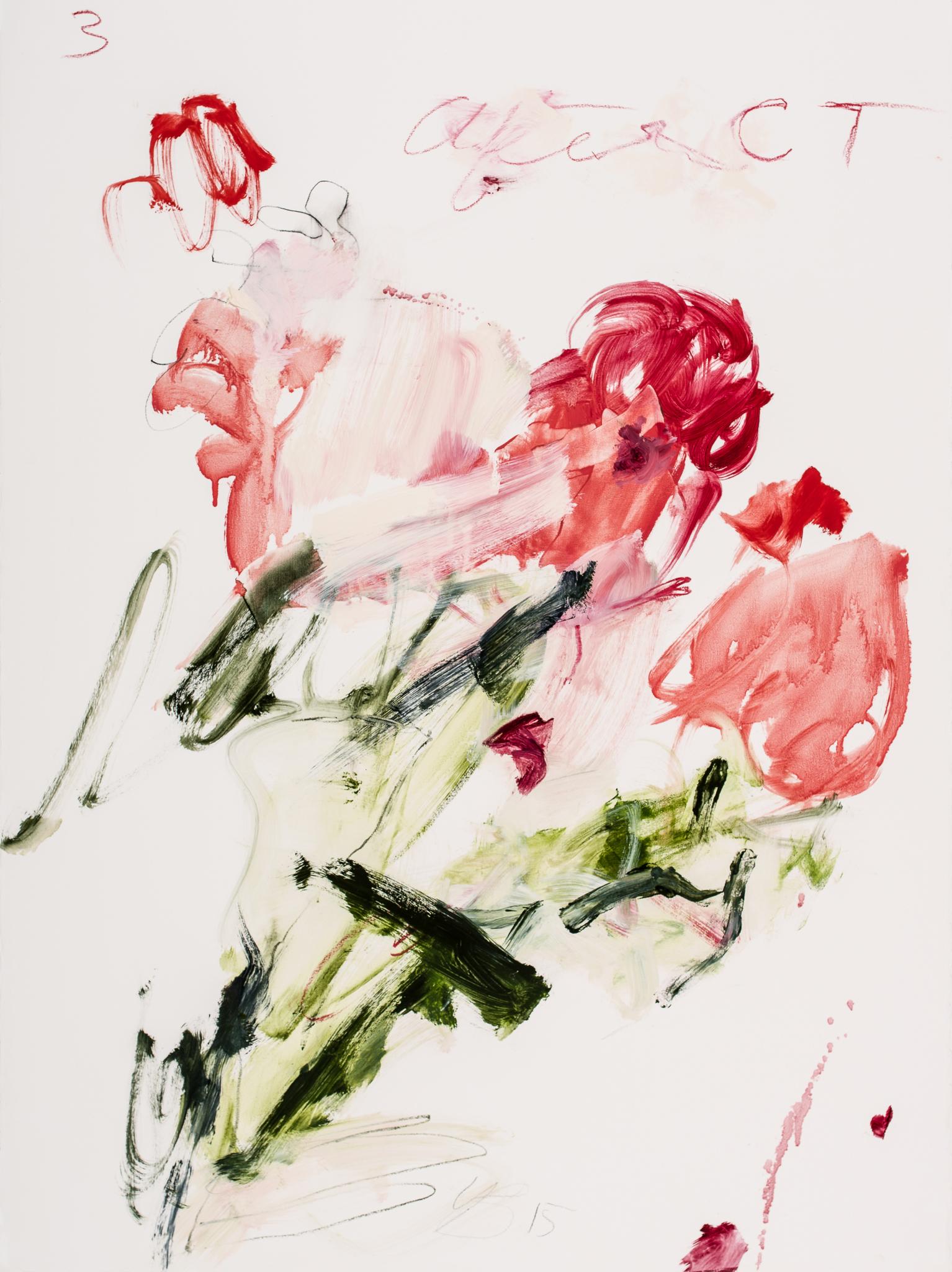 Yolanda Sánchez "Nach CT, #3" Öl auf Papier