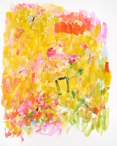 Yolanda Sánchez "Sunflower Sutra" Abstract Oil Painting on Canvas