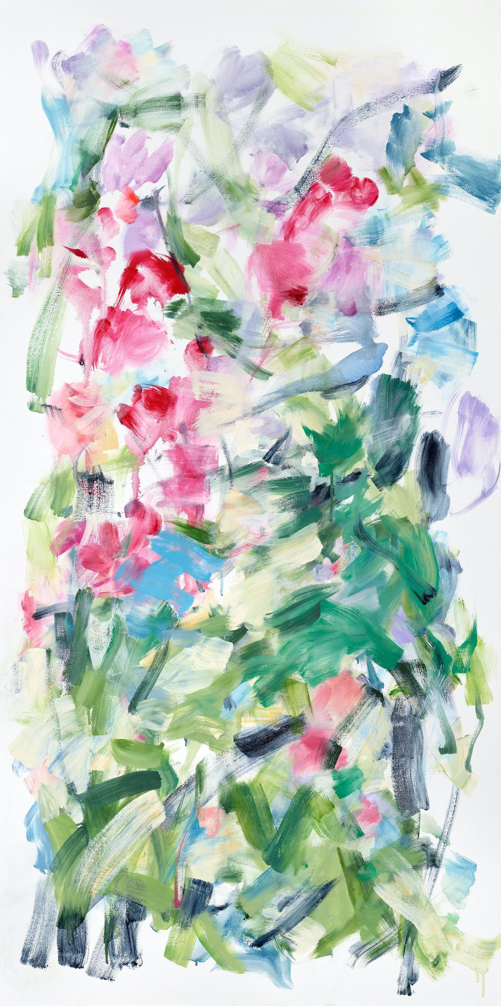 Abstract Painting di Yolanda Sanchez - Yolanda Sánchez "Offerte del Tempio" Olio su carta