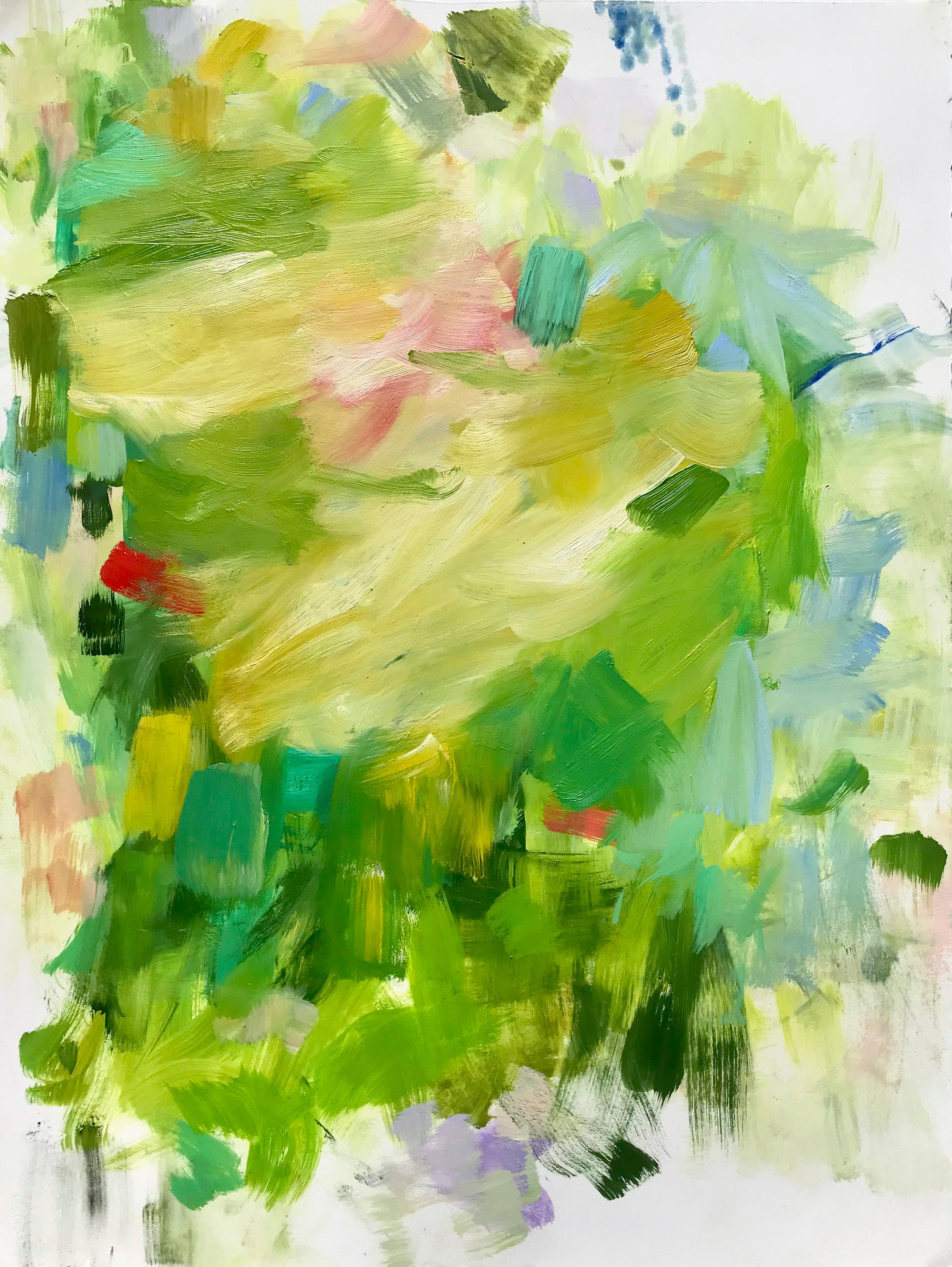 Yolanda Sanchez
Il vicino lontano #4, 2021
olio su carta
30 x 22
(san201)

Il lavoro di Yolanda non è inteso come una narrazione o una resa di un soggetto, ma fa riferimento alla natura, ai giardini, ai fiori, ma come se esistessero in una relazione