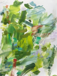 Yolanda Sanchez "The Faraway Nearby #5" - Abstract oil on paper 