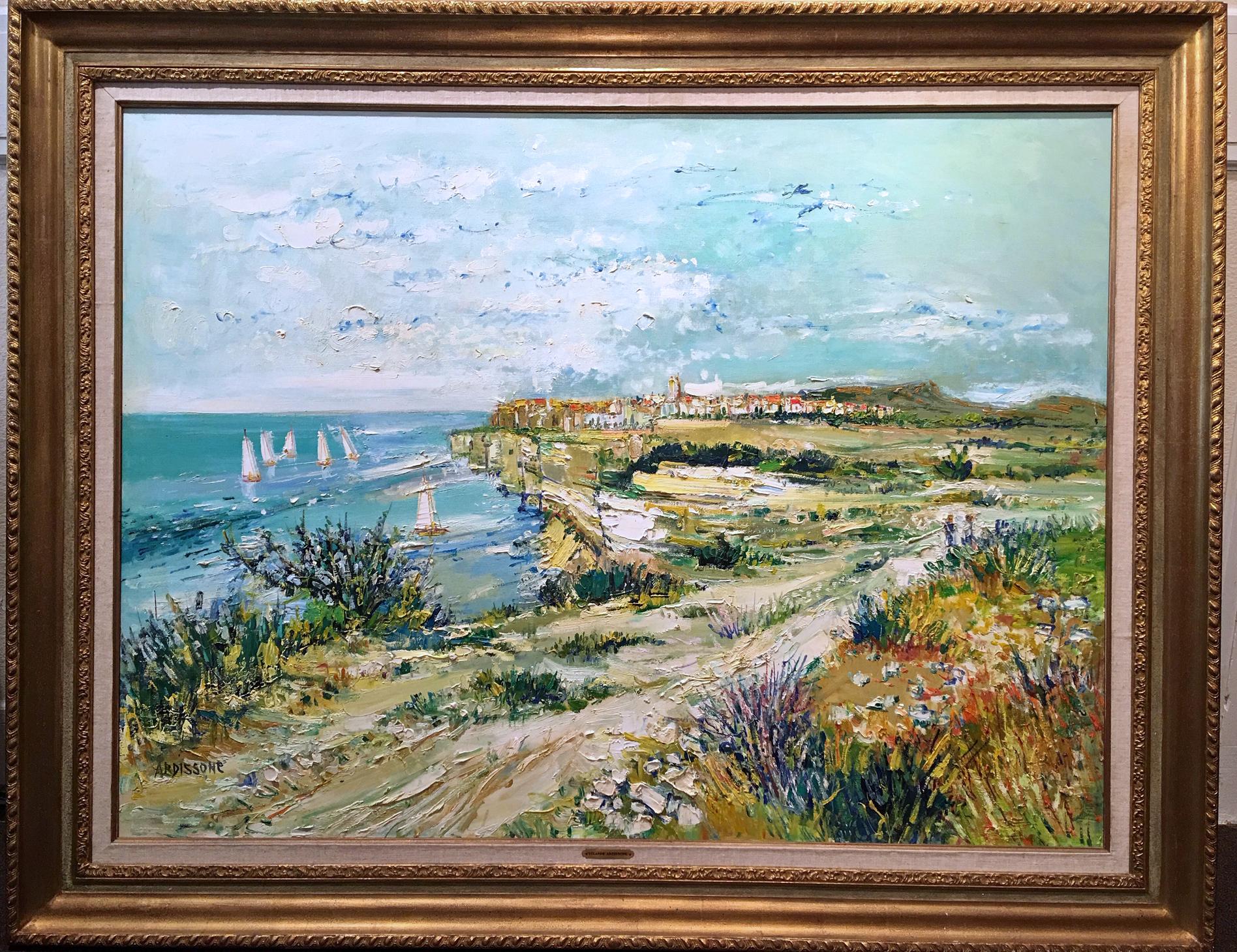 Yolande Ardissone Landscape Painting - A Coastal View