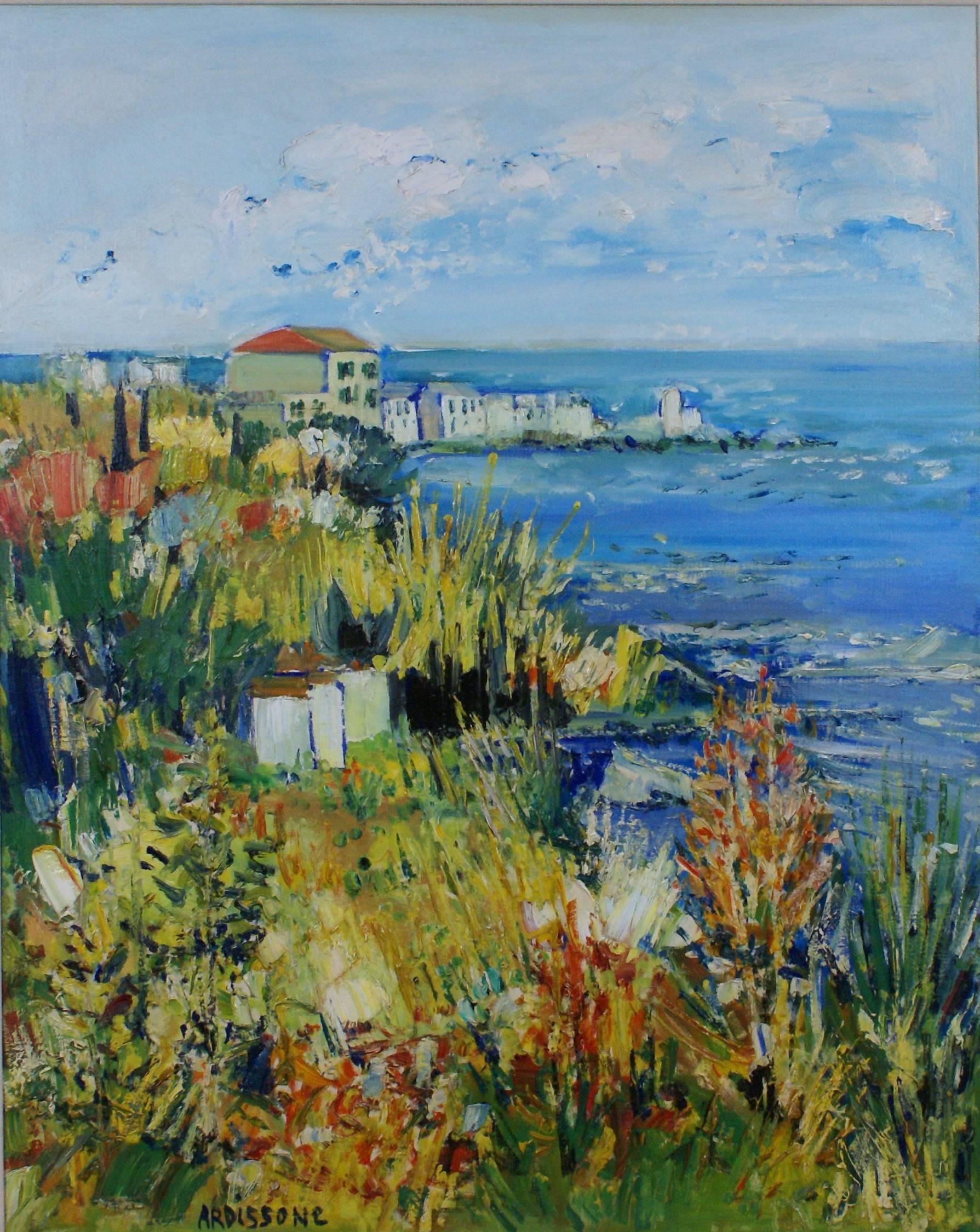 Erbalunga, Corsica - Painting by Yolande Ardissone